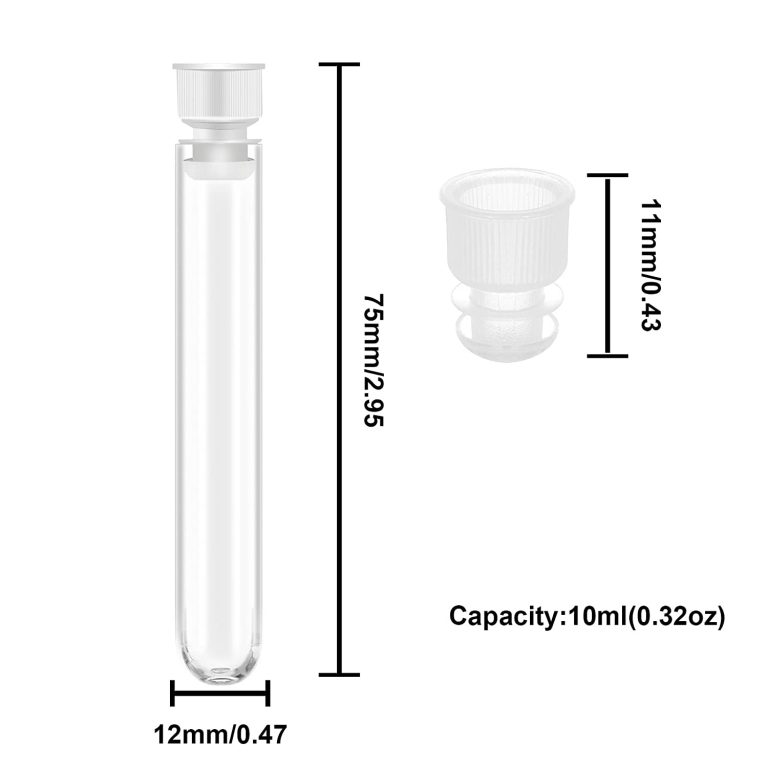 100 500 Pack Plastic Test Tubes Plastic Sample Test Tubes With Caps